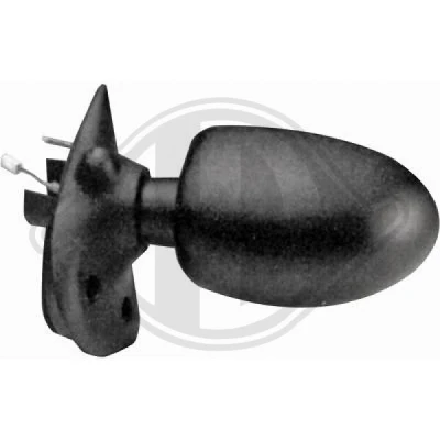 Kuva Ulkopeili Diederichs 4480224 Oikea Musta Rakeinen Kupera, sähkö peilinsäädölle, Peili, kokonainen RENAULT: TWINGO 1