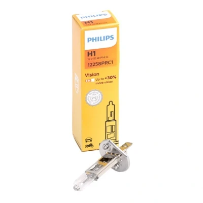 Kuva Halogeenilamppu PHILIPS Vision H1 P14,5s BMW, MASERATI, ROVER, HONDA, DACIA, LAND VOLVO, SUBARU, SSANGYONG, ALPINA, IVECO, SAAB, TALBOT, RENA