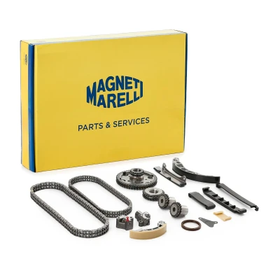 Kuva MAGNETI MARELLI 341500000470 Jakoketjusarja Tiivisteillä Hammaspyörällä Kaksoisketju, Ketju koteloitu