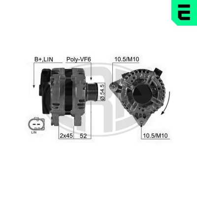 Kuva ERA 210426A Laturi 14V 150A FORD: MONDEO 4 Turnier, 4, S Max Mk1