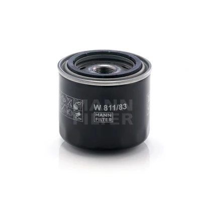 Kuva MANN FILTER W 811/83 Öljynsuodatin 3/4 16 UNF yhdellä peruutuksenestoventtiilillä Ruuvattava suodatin NISSAN: MICRA 1