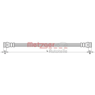Kuva METZGER 4110485 Jarruletku 290 FIAT: Stilo Hatchback, Multi Wagon
