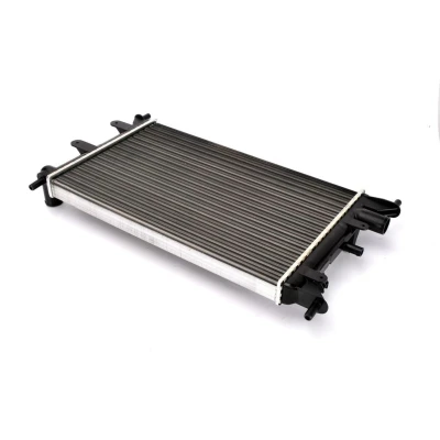 Kuva THERMOTEC D7G027TT Jäähdytin Alumiini Autoihin ilman ilmastointilaitetta 322 500 34 Käsivaihteisto Jäähdytysrivat mekaan. kiinnitetyt