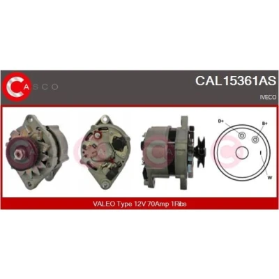 Kuva CASCO CAL10141AS Laturi 12V 200A MERCEDES BENZ: E sarja T modell, Sedan, C Sportcoupe