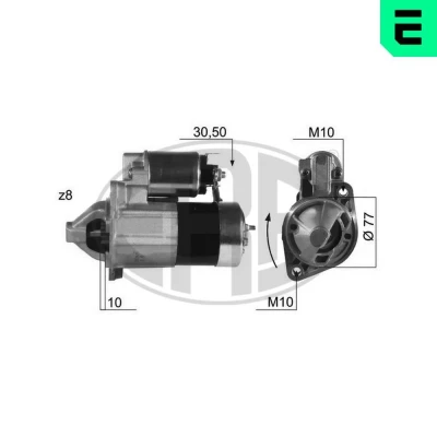 Kuva ERA 220397 Starttimoottori 12 1,2 8 HYUNDAI: Santa Fe I, Trajet