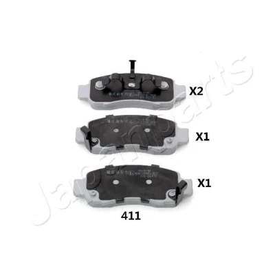 Kuva JAPANPARTS PA 411AF Jarrupalat Etuakseli