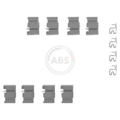 Kuva A.B.S. 1133Q Tarvikesarja, Jarrupala TOYOTA: Land Cruiser Prado 150, 120, 80, MITSUBISHI: PAJERO 3