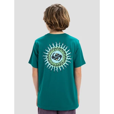Kuva Quiksilver Beach Blast Unisex Printtipaita lapsille, Koko: 140, Teal green