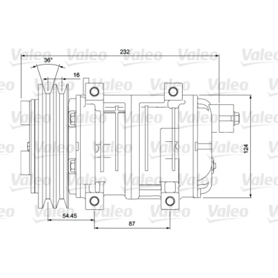 Kuva Kompressori, ilmastointilaite VALEO 700868