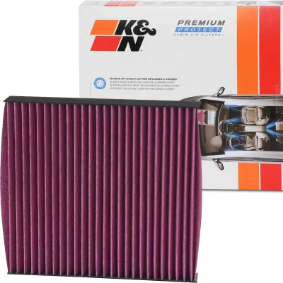 Kuva K&amp;N Filters DVF5050 Raitisilmasuodatin Aktiivihiilisuodatin 216 33 neliönmuotoinen MITSUBISHI: Outlander 3, 2 SUV, ASX SUV