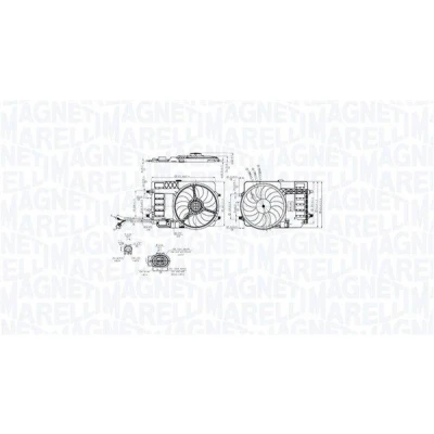 Kuva MAGNETI MARELLI 069422858010 Jäähdyttimen Tuuletin 398 12 234 MINI: Hatchback