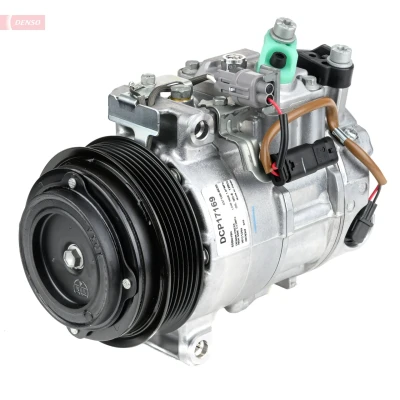 Kuva DENSO DCP17169 Ilmastoinnin Kompressori 6SBU16C 12 PAG 46 R 134a magneettikytkimellä MERCEDES BENZ: E sarja Sedan, T modell