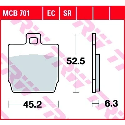 Kuva TRW Organic Allround MCB701 Jarrupalat
