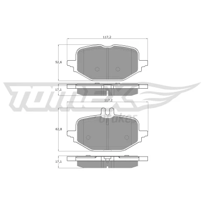 Kuva Jarrupalasarja, levyjarru TOMEX Brakes TX 60 53