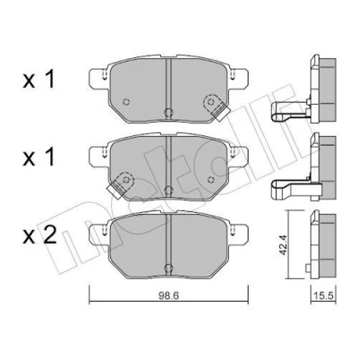 Kuva Jarrupalasarja, levyjarru METELLI 22 0746 0