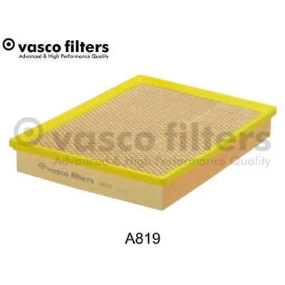 Kuva DAVID VASCO A819 Ilmansuodatin 50 252 327 suorakulmainen (rectangular) Suodatinpanos sisäänrakennetulla säleiköllä OPEL: Vectra C Caravan, Signum CC