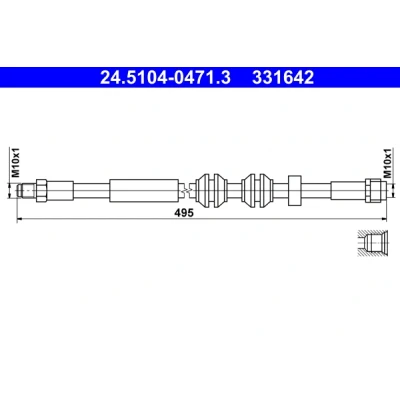 Kuva ATE 24.5104 0471.3 Jarruletku 470mm M10x1mm