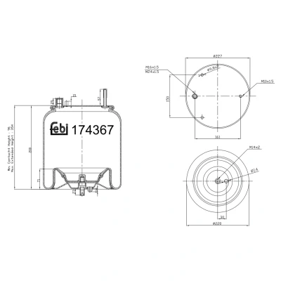 Kuva FEBI BILSTEIN 174367 Metallipalje, ilmajousitus
