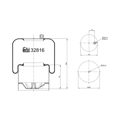 Kuva FEBI BILSTEIN 32816 Metallipalje, ilmajousitus