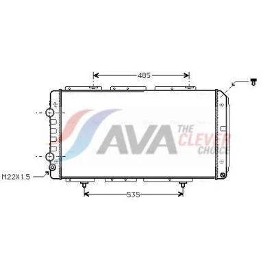 Kuva PRASCO PE2150 Jäähdytin Alumiini 790 415 34 Jäähdytysrivat mekaan. kiinnitetyt FIAT: Ducato II Van, Flatbed Kuorma auto/Alusta