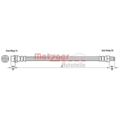 Kuva METZGER 4110272 Jarruletku 419 MINI: Hatchback