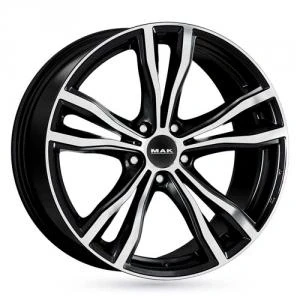 Kuva MAK X Mode Black Machined Face 10,5x21 5/112 ET43 B66 Alumiinivanteet