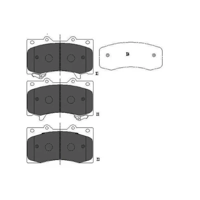 Kuva KAVO PARTS KBP 6588 Jarrupalat akustisella kulumavaroittimella