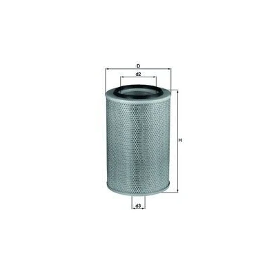 Kuva MAHLE ORIGINAL LX 345 Ilmansuodatin 377,0 243,0 Suodatinpanos MERCEDES BENZ: LK/LN2