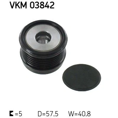 Kuva SKF VKM 03842 Laturin Vapaakytkin 40,8 MERCEDES BENZ: C sarja T modell, E Coupe