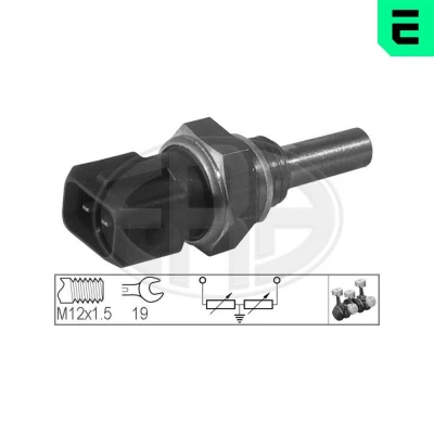 Kuva Tunnistin, jäähdytysnesteen lämpötila Alfa romeo, Bmw, Ferrari, Fiat, Jaguar, Lancia, Opel, Peugeot, Porsche, Saab, Volvo OE 0242 62, 121720, 13 3