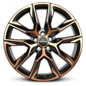 Kuva RONAL R71 Jet Black Copper Matt Front Cu 10.5x21 5/130 ET64 B71.58 Alumiinivanteet