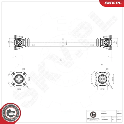 Kuva ESEN SKV 76SKV028 Vetoakseli Etuakseli BMW: 3 Touring