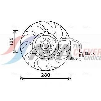 Kuva AVA COOLING SYSTEMS RT7689 Jäähdyttimen Tuuletin 440mm 12V Jäähdytystuulettimen kehällä, Ilman vastusta ohjainlaitetta