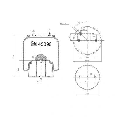 Kuva FEBI BILSTEIN 45896 Metallipalje, ilmajousitus