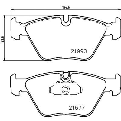 Kuva HELLA 8DB 355 010 711 Jarrupalat Kulumisenilmaisemelle BMW: 5 Touring, Sedan