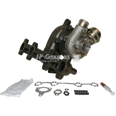 Kuva JP GROUP 1117401100 Turboahdin Pakokaasuahdin sis. tiivistesarjan VOLKSWAGEN: Golf 4 Variant, 4, SKODA: Octavia I Hatchback