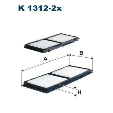 Kuva FILTRON K 1312 2x Raitisilmasuodatin Hiukkassuodatin 251 104 17 MAZDA: 3 Hatchback, Sedan