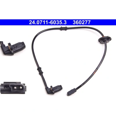Kuva ATE 24.0711 6035.3 ABS Anturi 632 MERCEDES BENZ: C sarja T modell, Sedan, CLK Coupe