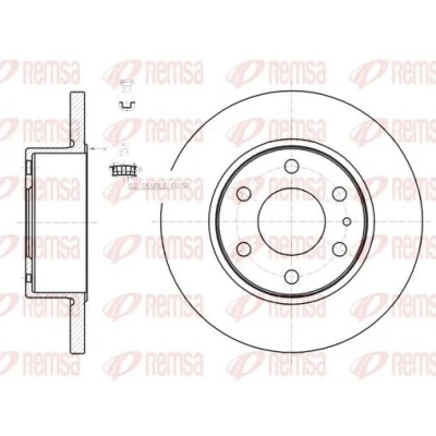Kuva REMSA Jarrulevy IVECO: Daily 4 Kasten/Kombi, 4, V Van / Farmari Taka akseli 295,8mm 16mm 6 täysi 61274.00 2996027,7186309,BDM747110