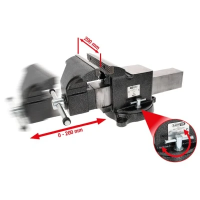 Kuva KS TOOLS 914.0008 Ruuvipenkki 200mm Teräs 8tuumaa