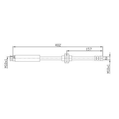 Kuva METZGER 4110108 Jarruletku 402 OPEL: Corsa D Hatchback