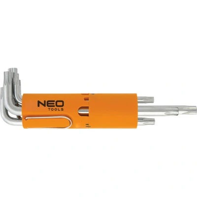 Kuva NEO TOOLS 09 524 Kulmaruuviväänninsarja T 10H,T 15H,T 20H, 25H,T 30H,T 40H, 45H,T 50H Kromi vanadium teräs 8