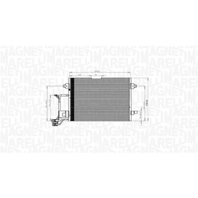 Kuva Kondensaattori, ilmastointilaite AUDI A4 B5, B5 Avant, VW PASSAT Variant OE 8D0260401A, 8D0260401C, 8D0260401D