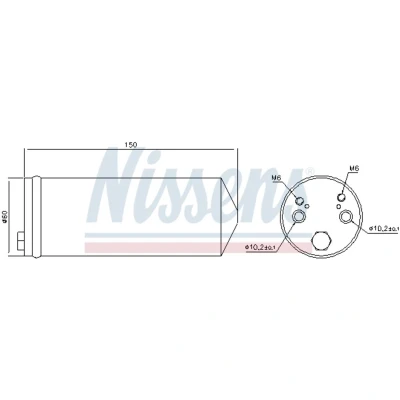 Kuva NISSENS 95413 Ilmastoinnin Kuivain R 134a Alumiini MITSUBISHI: L200 / Triton IV Pick up
