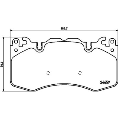 Kuva HELLA 8DB 355 016 151 Jarrupalat Ei kulumisenilmaisimelle LAND ROVER: Range Rover Sport, 3, Discovery 5