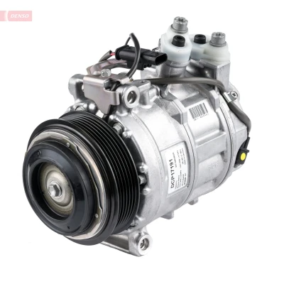 Kuva DENSO DCP17191 Ilmastoinnin Kompressori 7SAS17C 12 PAG 46 YF R 134a, 1234yf magneettikytkimellä MERCEDES BENZ: C sarja T modell