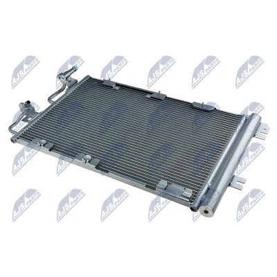 Kuva NTY CCS PL 040 Ilmastoinnin Lauhdutin Vedenerottimella Alumiini 590 OPEL: Astra H Caravan, Zafira B, Hatchback