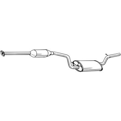Kuva Keskiäänenvaimentaja MAZDA 3, 3 Sedan OE Z60140300C, Z60140300D, Z60140300E