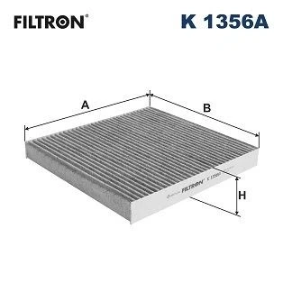 Kuva FILTRON K 1356A Raitisilmasuodatin Aktiivihiilisuodatin polyfenolilla 264 243 30 JEEP: GRAND CHEROKEE 4