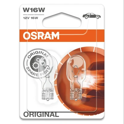 Kuva OSRAM ORIGINAL LINE 921 02B Polttimo, Vilkkuvalo 12 16 W16W AUDI: A6 C6 Sedan, A3 Sportback, Avant, BMW: 3 Coupe, 1 Hatchback, 5 Touring